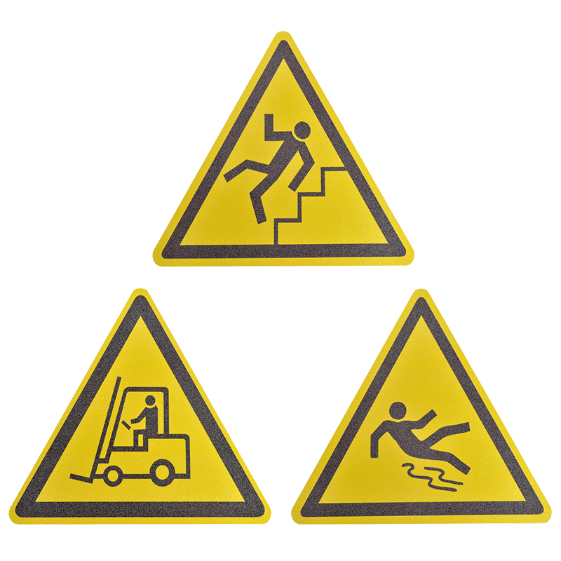 Triangle Floor Warning Signs | Anti Slip Industrial Floor Signs ...