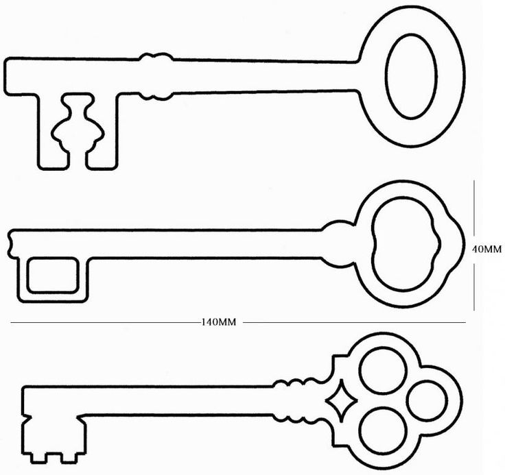 Best Photos of Key To Cut Out Pattern - Printable Key Template Cut ...