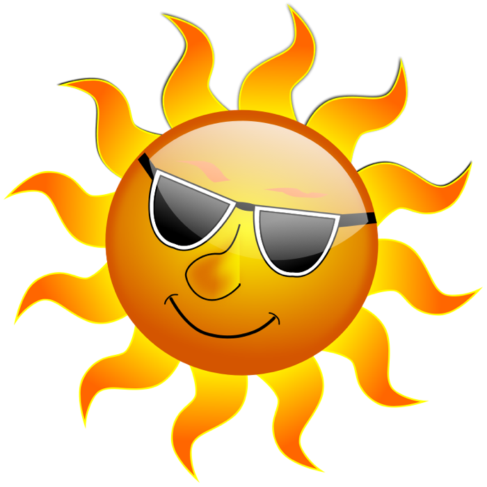 Hot sun clip art