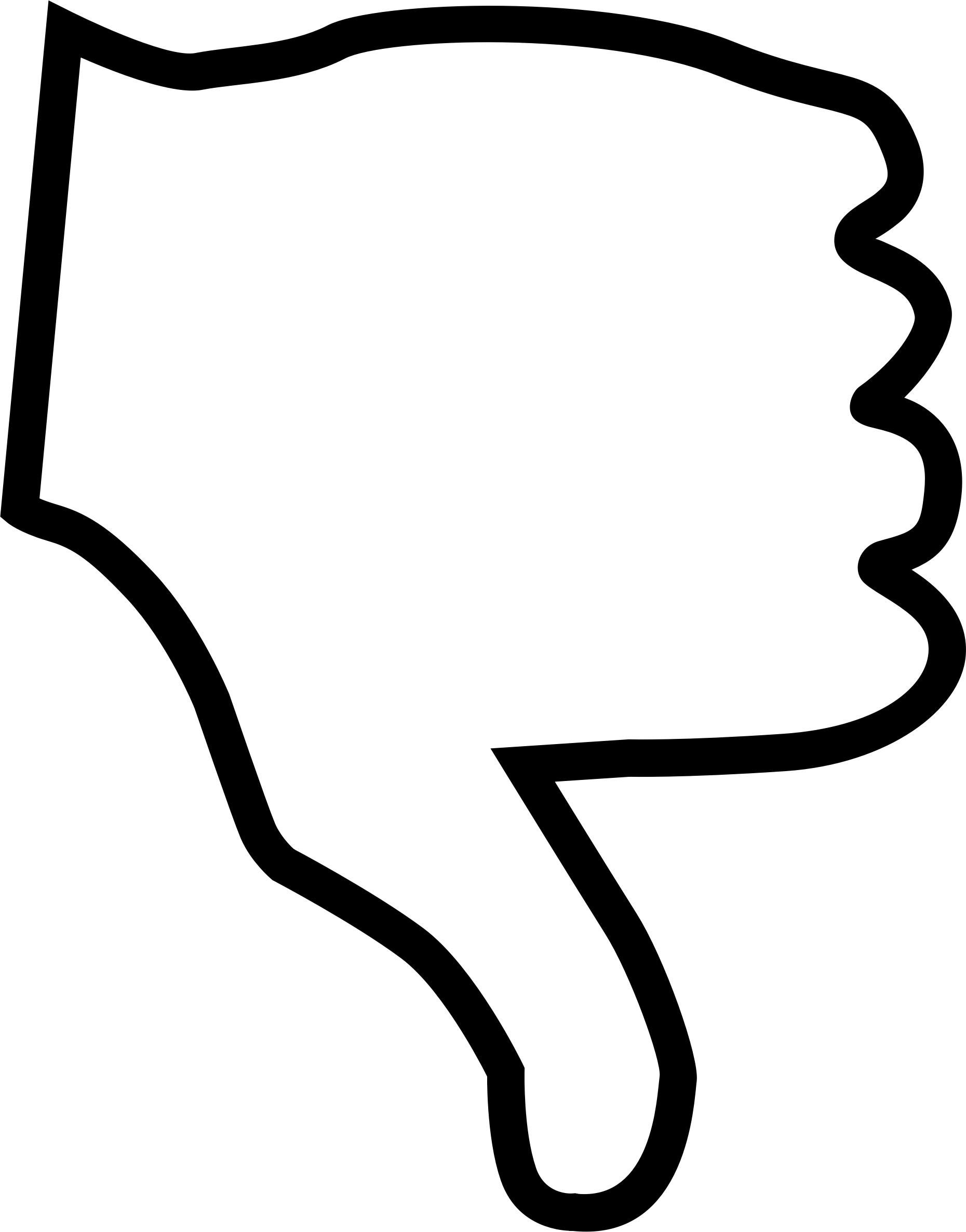 Clipart - Thumbs Down