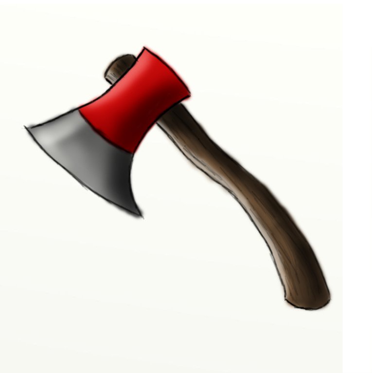 How to draw a sharp axe