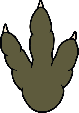 Dinosaur Feet Clipart