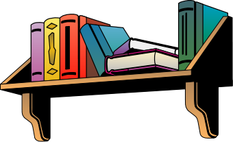 Clip Art Book Shelf Clipart