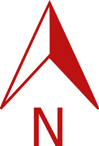 Red North Arrow Clip Art - vector clip art online ...