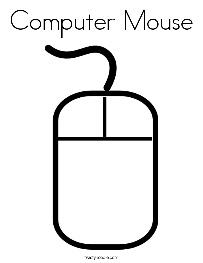 Computer Lab Coloring Page - Twisty Noodle
