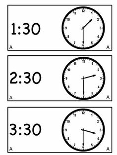 Models, School children and Clock faces