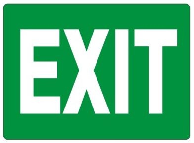 Exit Sign Clipart