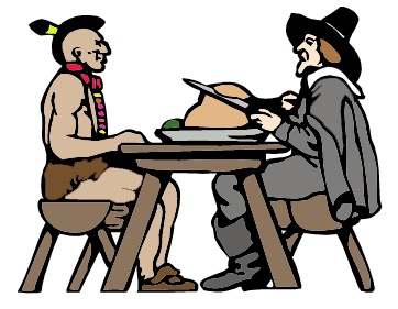 First Thanksgiving Feast Clipart