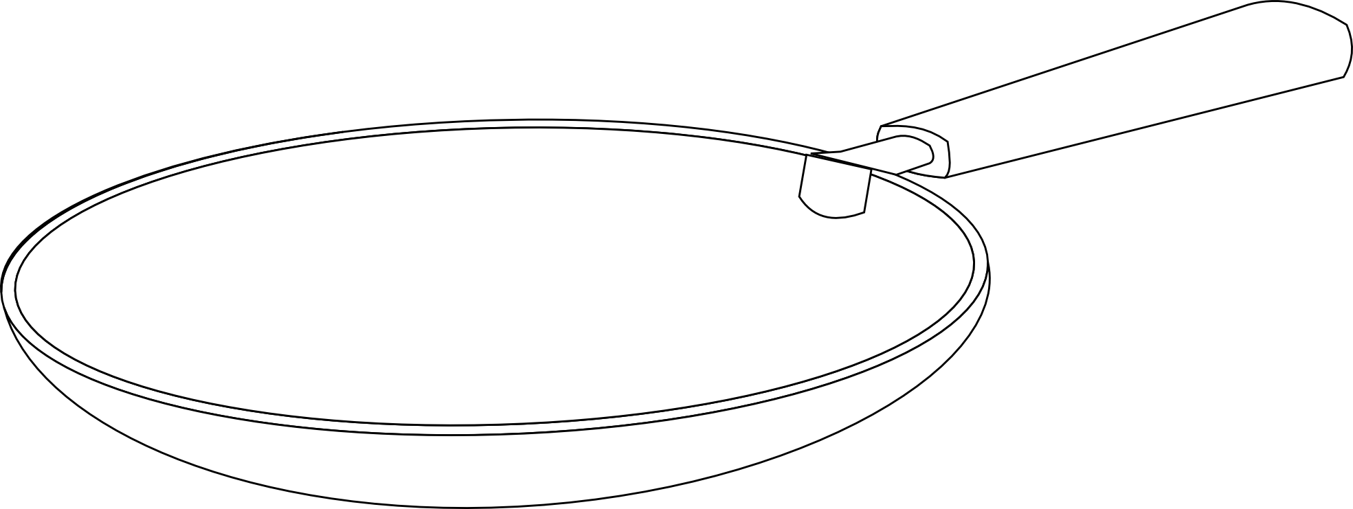 Frying pan vector clipart