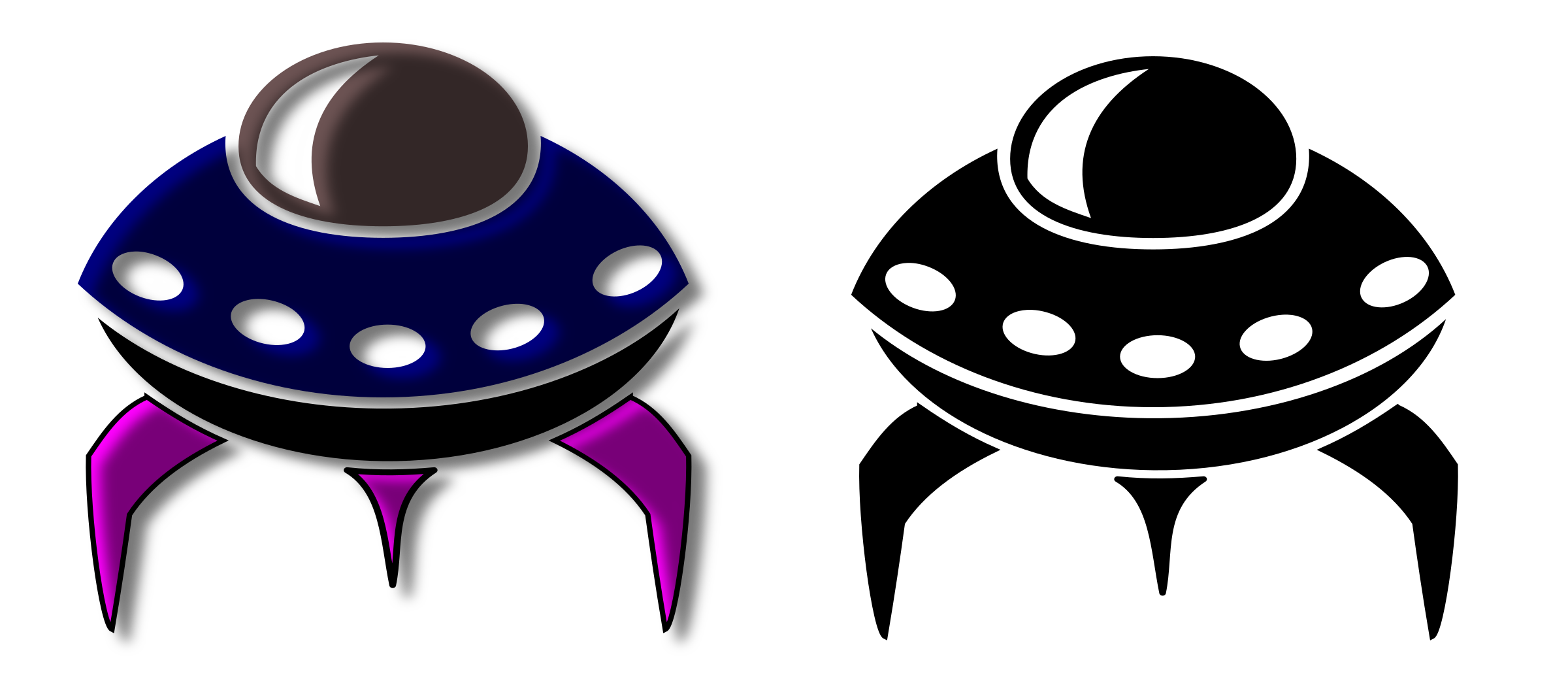 Clipart - Alien Spaceship Icon