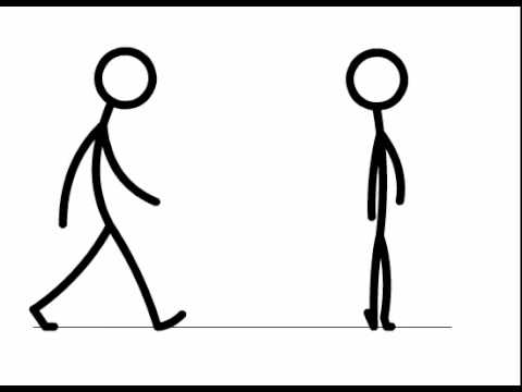 Stick-Figure Walk cycle - YouTube