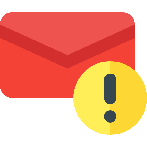 Mail Alert Icon - Flat Icons