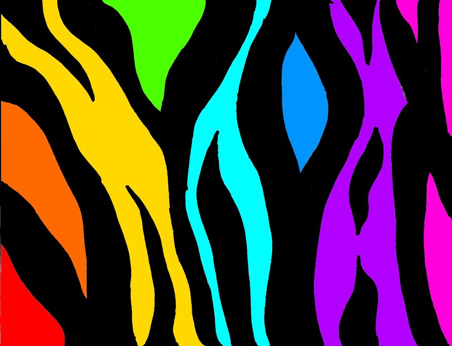 Rainbow zebra, Zebra print and Zebras