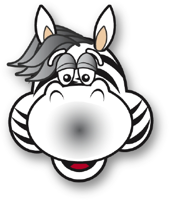 Clipart zebra face