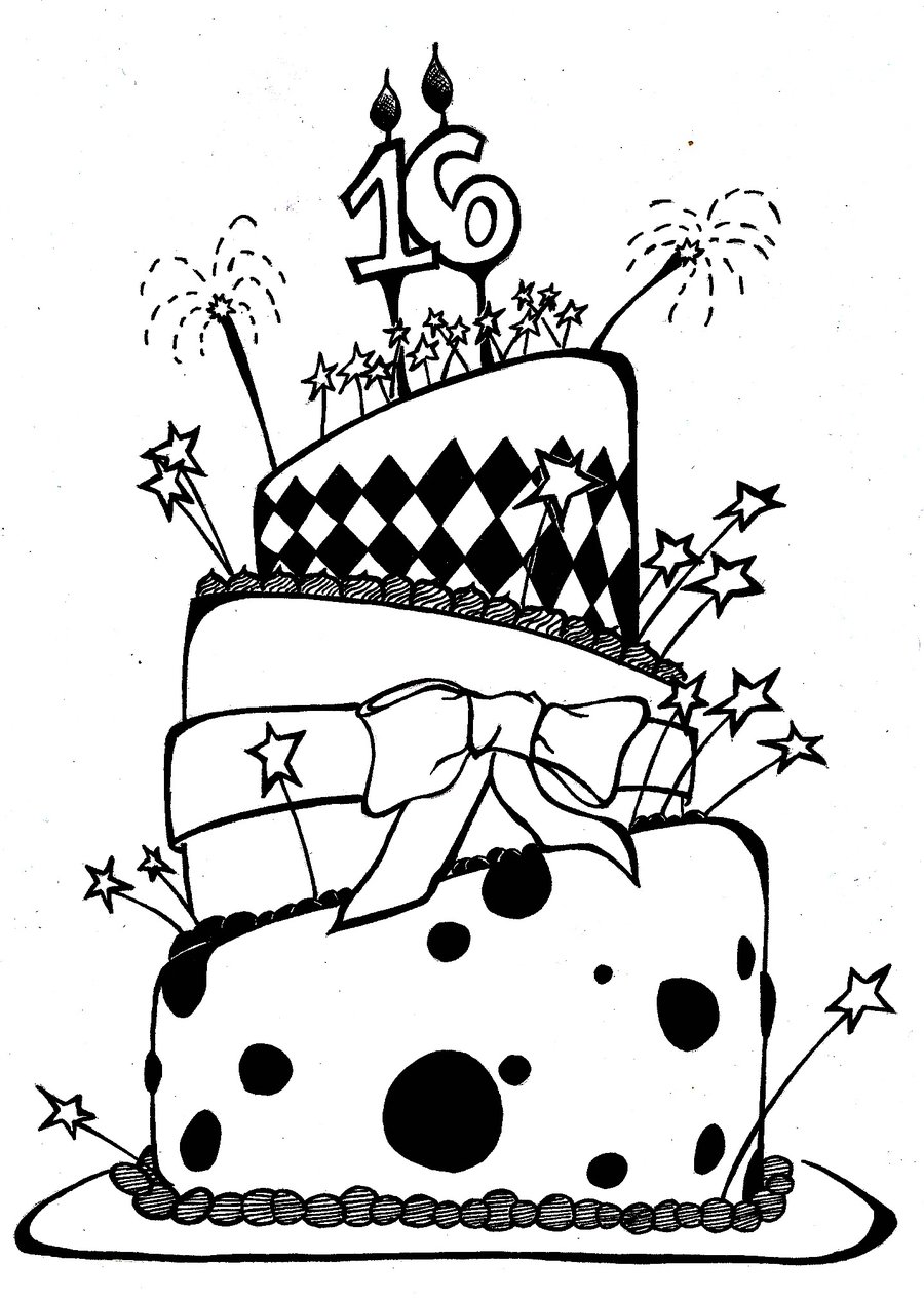 Birthday Cake Drawing | Free Download Clip Art | Free Clip Art ...