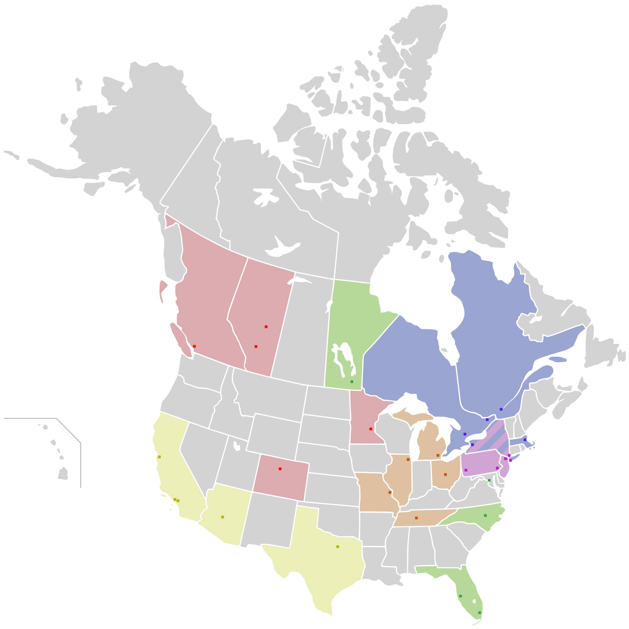 File:Map of USA and Canada, NHL.svg