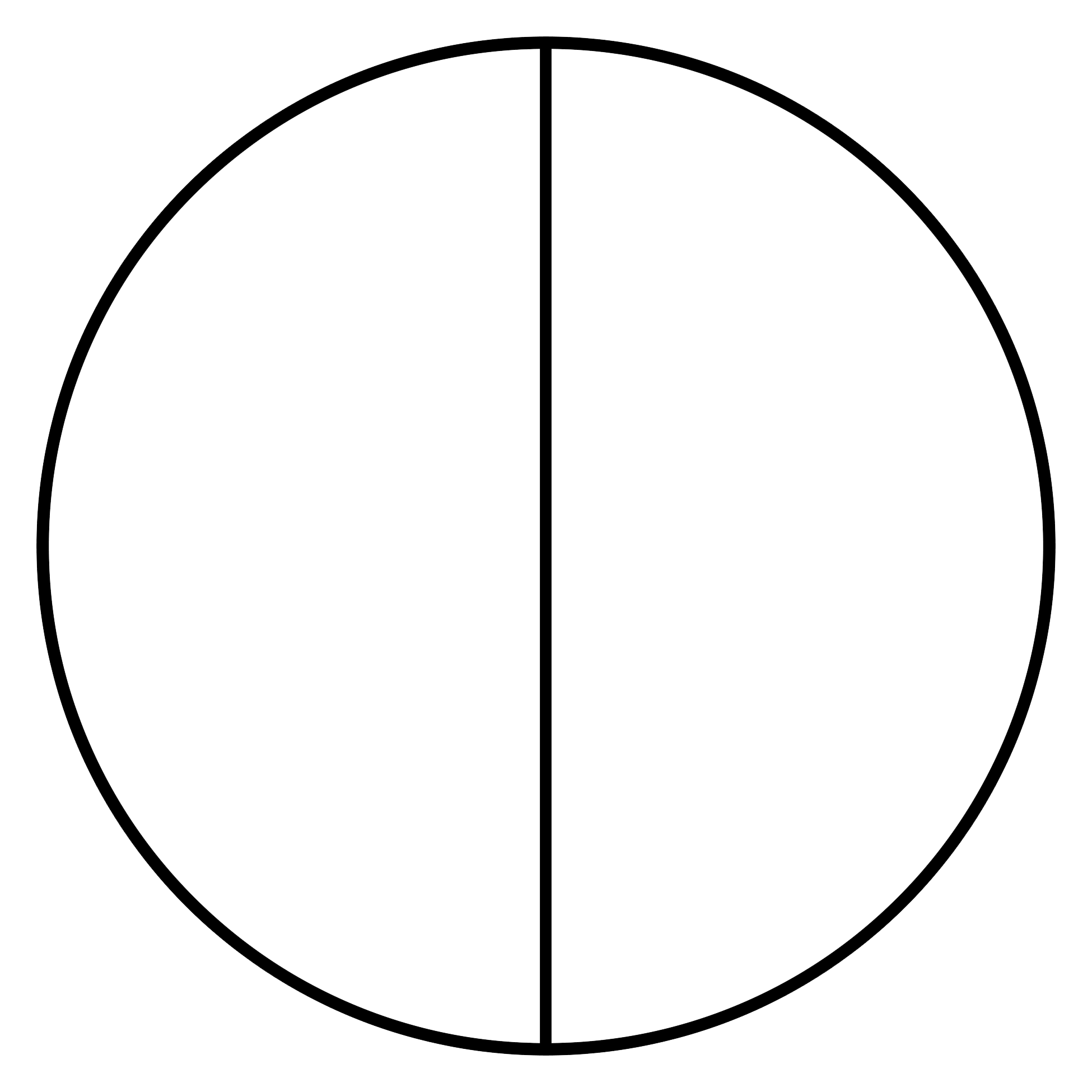 Круг разделенный на 2 части. Круг разделенный на 4 части. Круг макет. Трафарет круги.