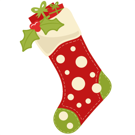 Cute christmas stocking clipart free