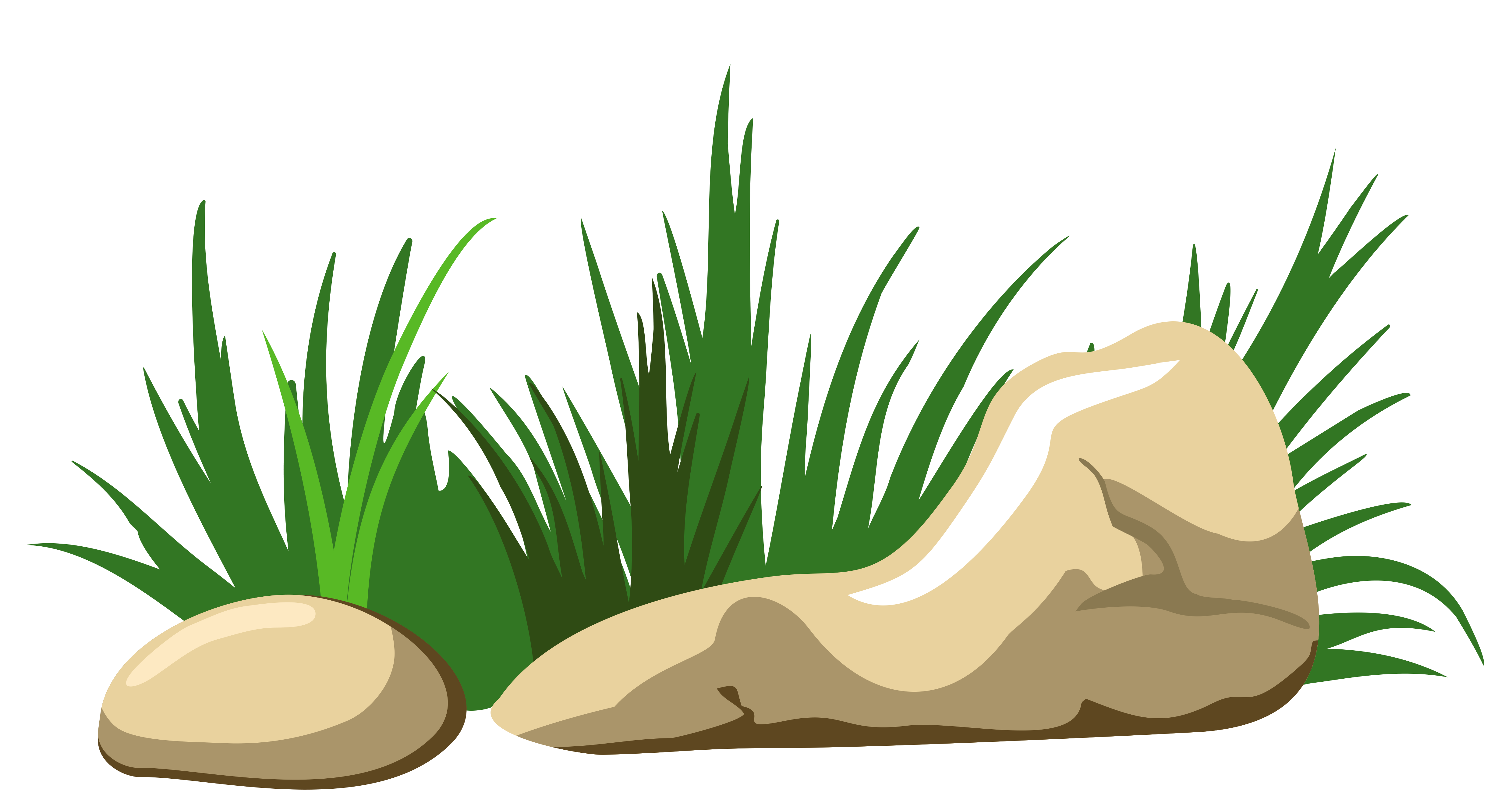 Ground with grass black clipart