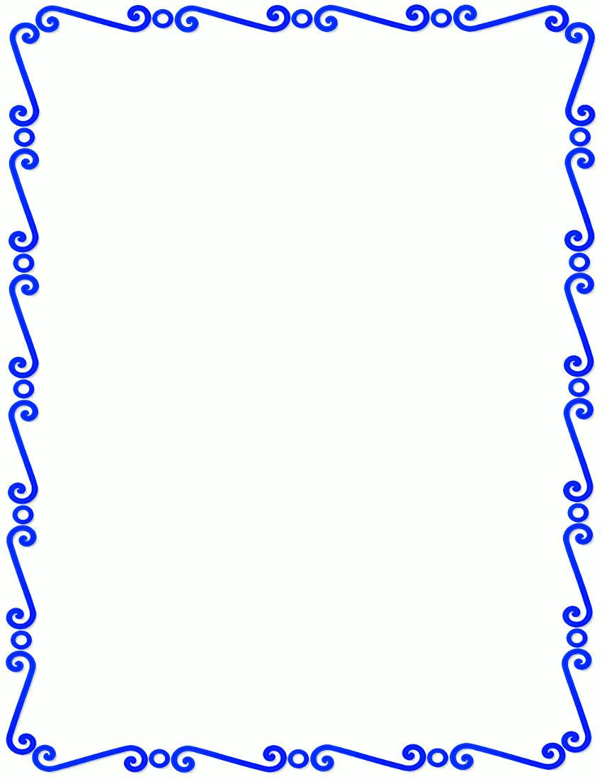 Beach Theme Bedroom Wallpaper -14 Blue Page Border Clip Art ...