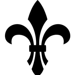 Fleur-de-lis Unpainted Wooden Shape