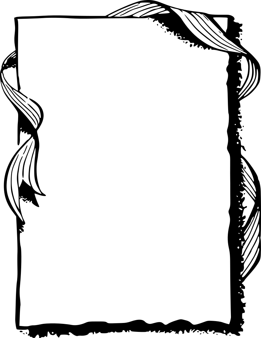 Photo frame clipart black