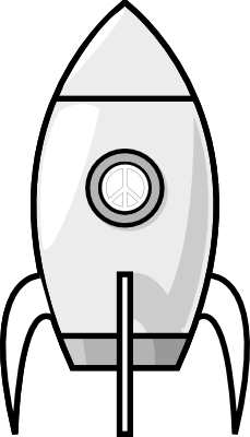 Rocket Clipart Black And White - Free Clipart Images