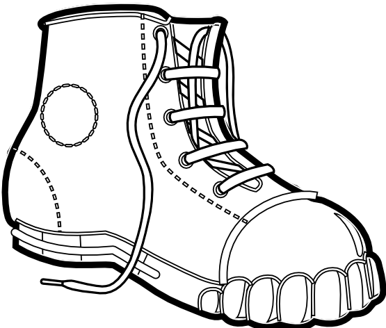 Clothes clipart black and white