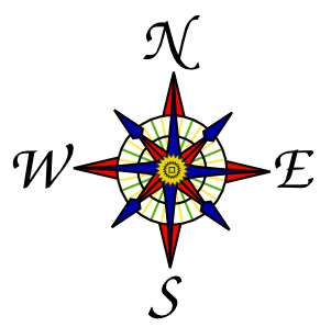 Compass Rose clip art - vector clip art online, royalty free ...