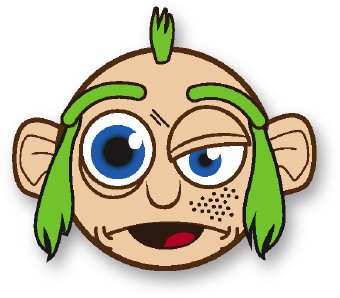 Crazy clip art faces