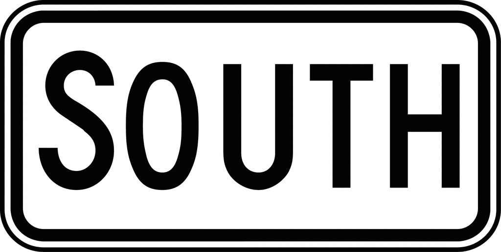 North direction clipart