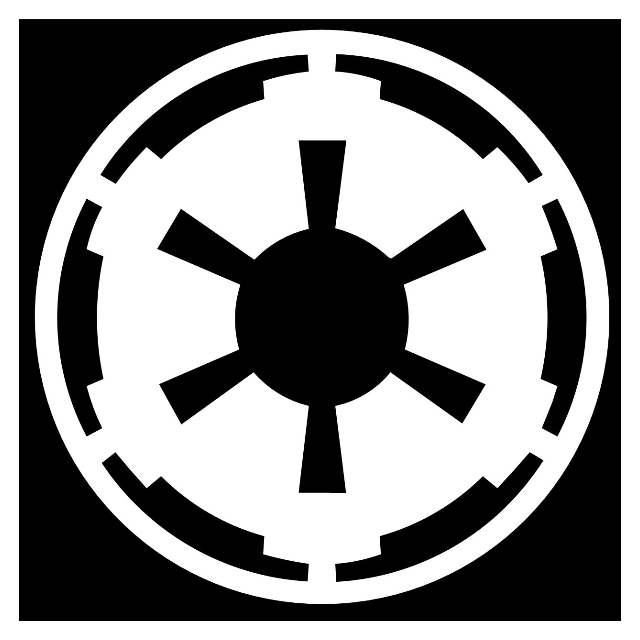 Star Wars Fun Decal Stickers - Imperial Logo 12CM on Carousell