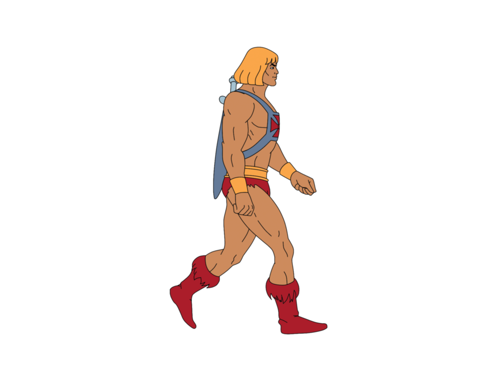 He-Man walking - traced animation by Grimbot on DeviantArt