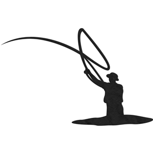 Silhouette Design Store - View Design #9266: fisherman casting