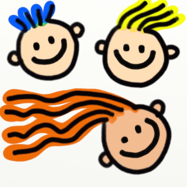 Clipart kids faces