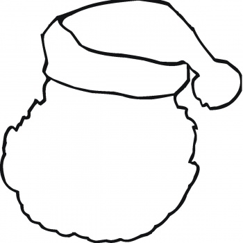 Santa Hat Coloring Page - ClipArt Best
