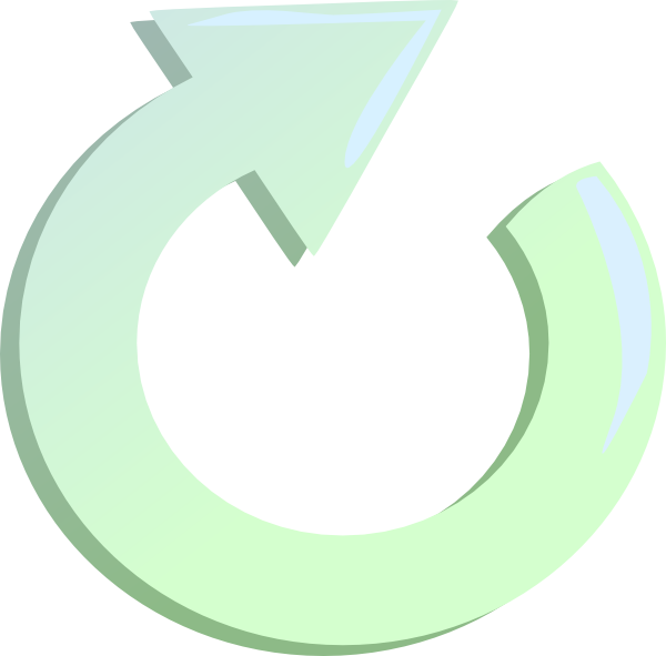 Round Arrow Clockwise clip art - vector clip art online, royalty ...
