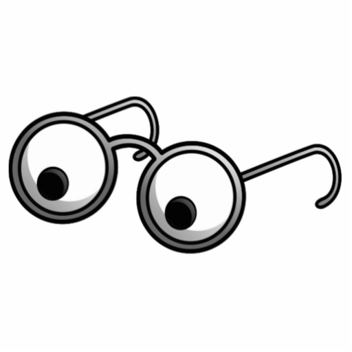 Cartoon Glasses Photo Cutouts from Zazzle.