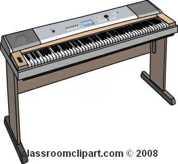 Electronic Keyboard Musical Instrument Clipart