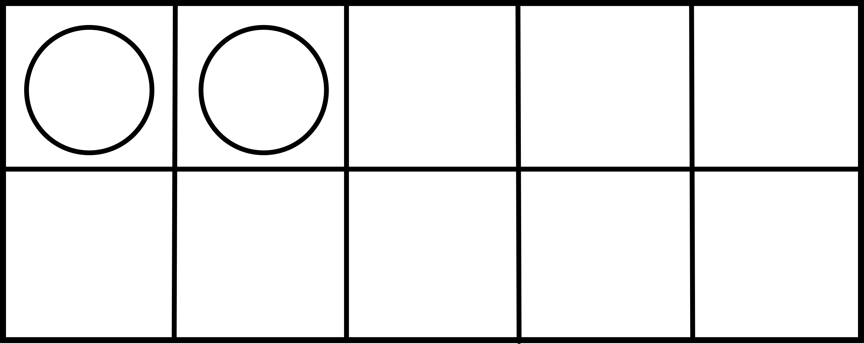 Ten frame clipart free