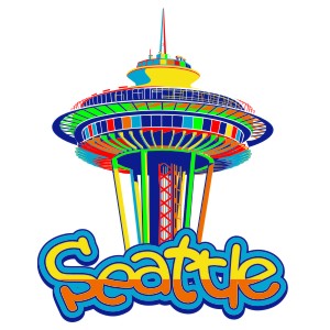 Space Needle Clip Art - Tumundografico