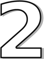 Black And White Number 2 Clipart