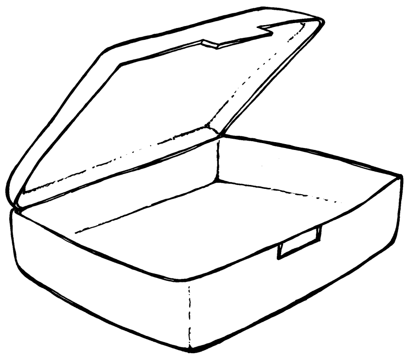 Lunch bag outline clipart