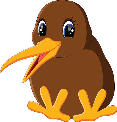 Kiwi Bird Clip Art, Vector Images & Illustrations