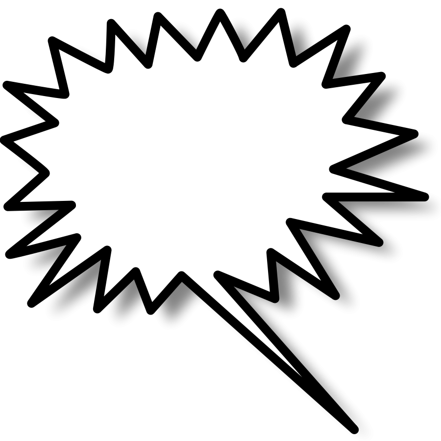 Callout Star Right Clipart, vector clip art online, royalty free ...