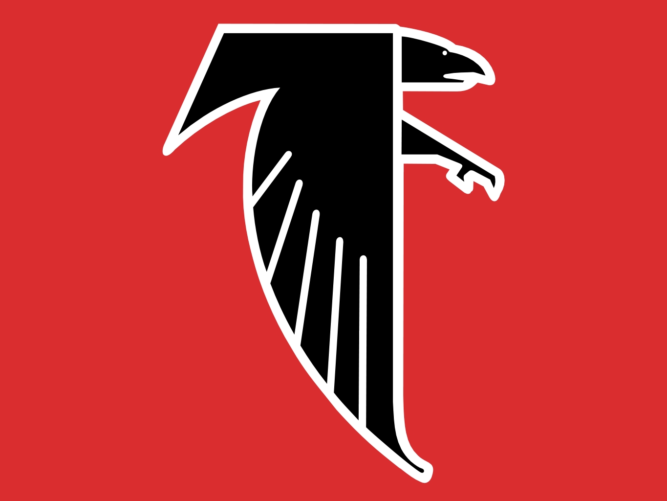 Atl falcons logo clipart