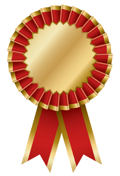 Gold medal ribbon clipart