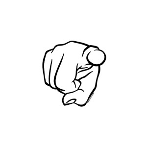 Pointing finger at you clipart