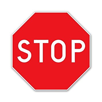 Amazon.com: Stop Sign Road ROOM Door Car Sticker Decal Phone Small ...