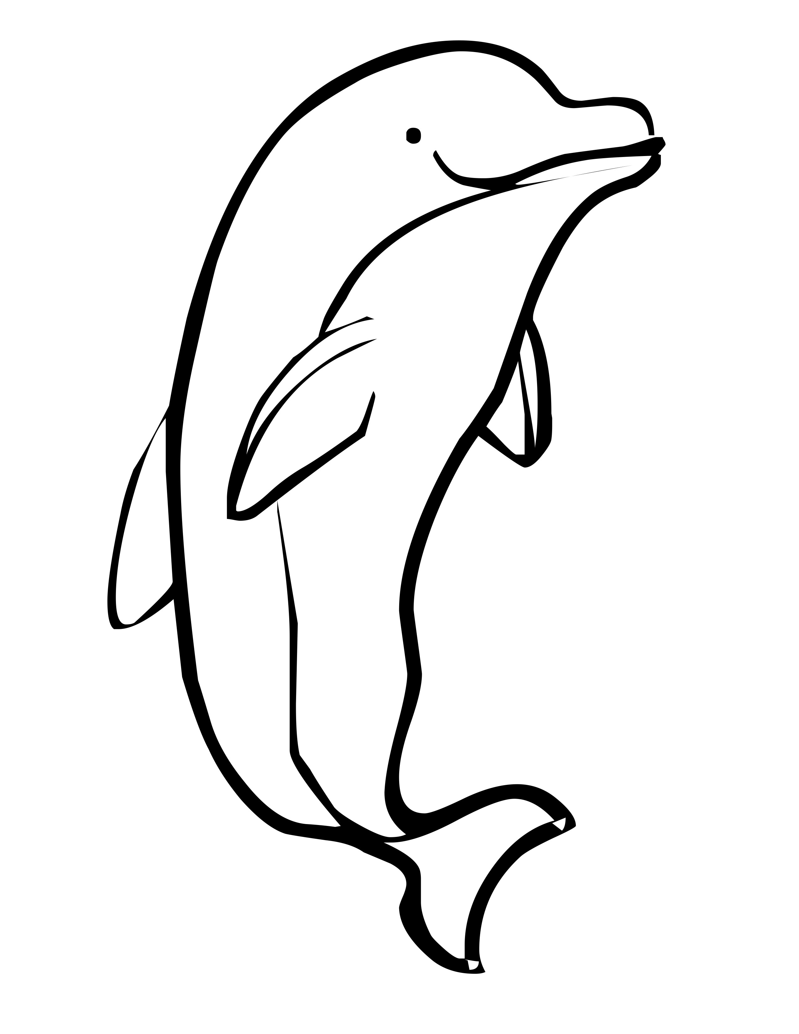 Dolphin Line Art | Free Download Clip Art | Free Clip Art | on ...